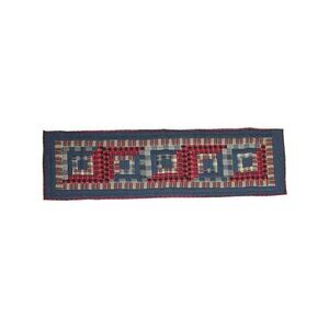 Set of 4 Table Runner Red Log Cabin